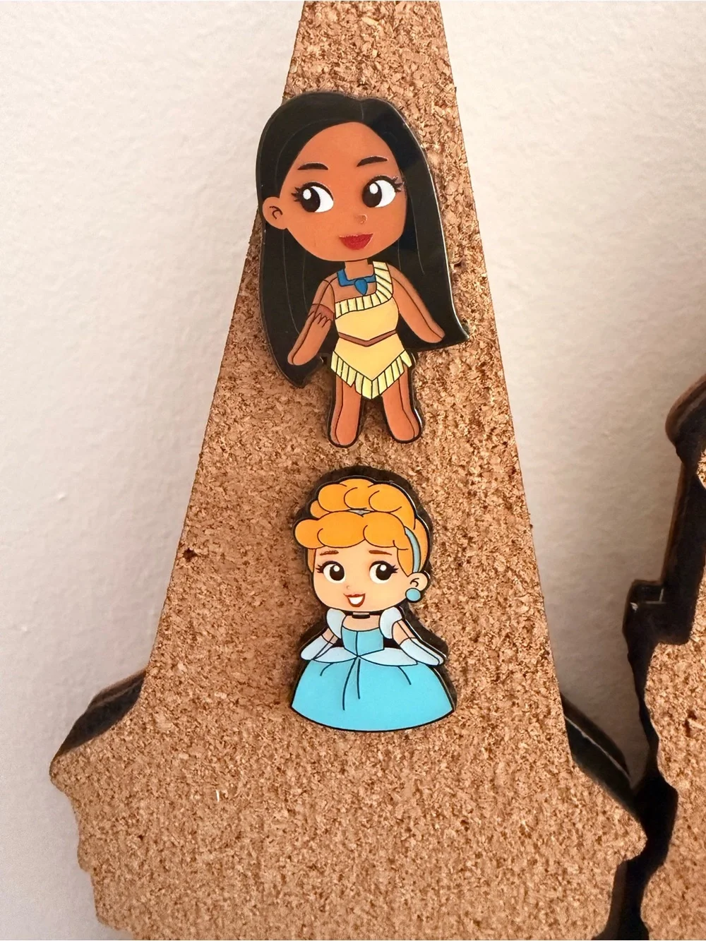 Disney Princess Enamel Pins — Cinderella and Pocahontas